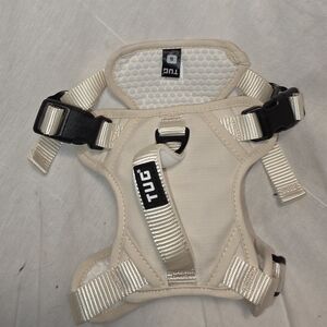 TUG Small Dog Harness in Cream and Black